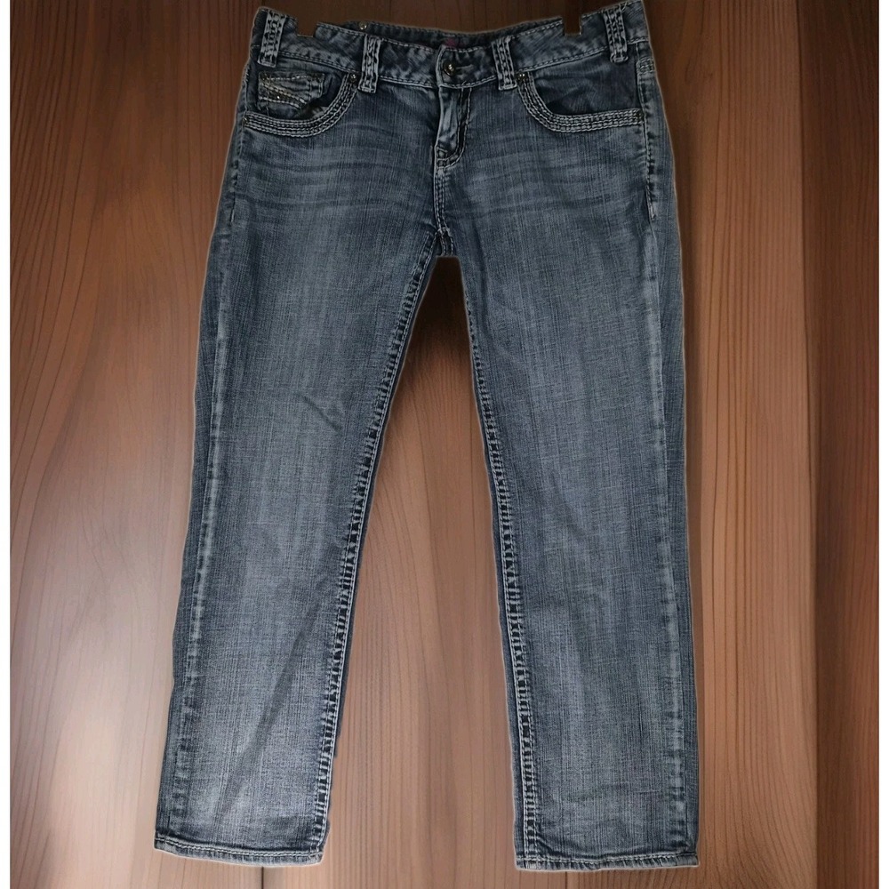Y2k Low Rise Bootcut Rock & Roll Cowgirl Women's Jeans Size 30 Rhinestone
